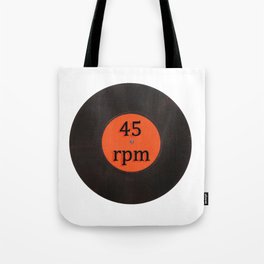 Vintage Vinyl music record 45 rpm 7 inch single Tote Bag