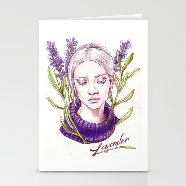 Lavender Stationery Cards