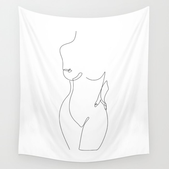 Body Nude Wall Tapestry