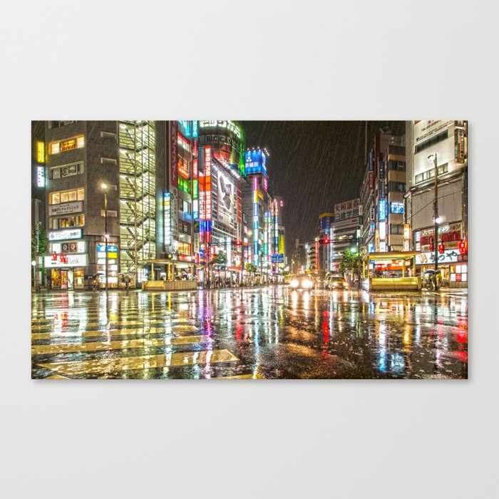 Rain In Japan Canvas Print