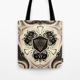 Metallic Cappuccino | Abstract Mandala Design Tote Bag