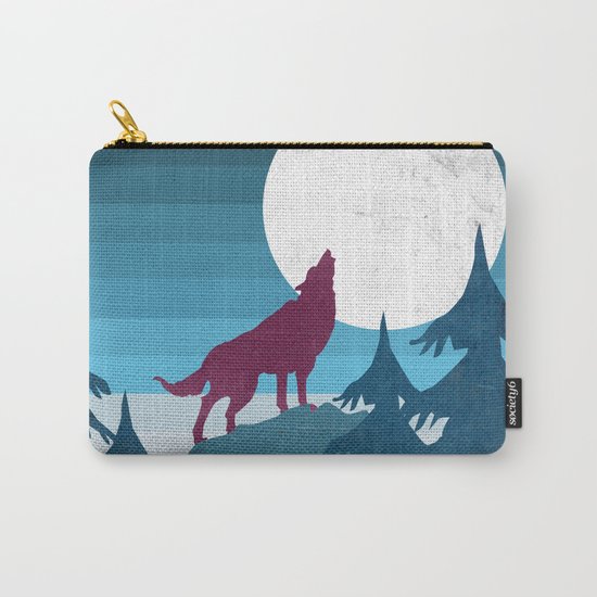 Wolf in the woods Carry-All Pouch