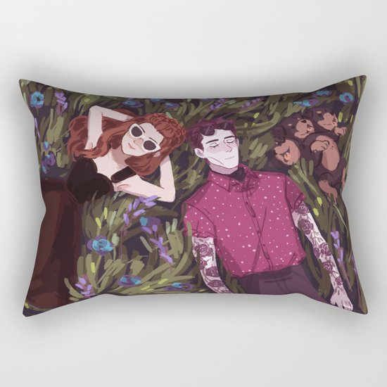 Hades' Holiday Rectangular Pillow