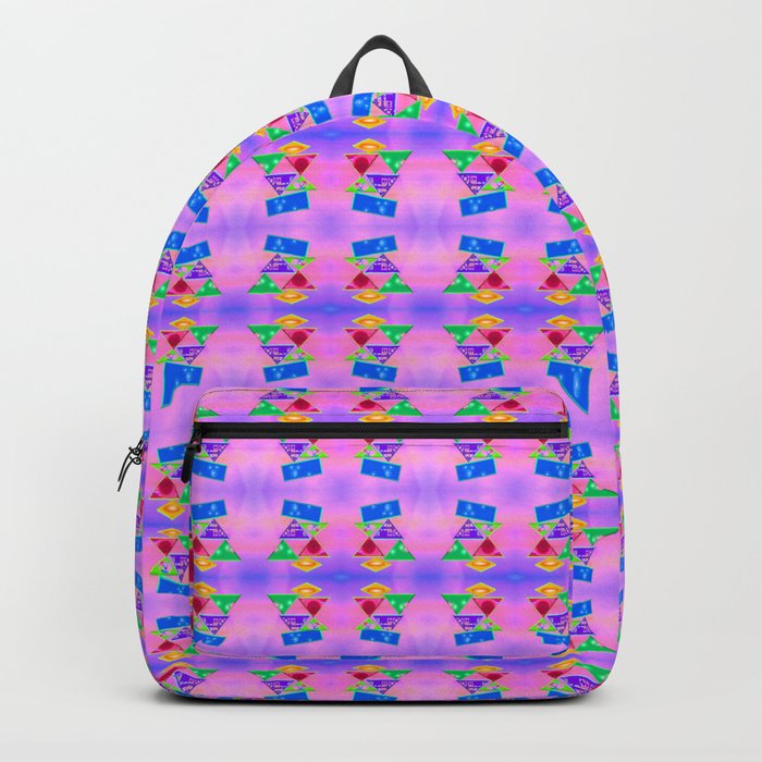 Pattern by geometrical pictures Backpack