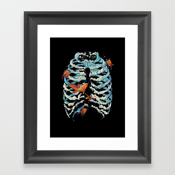 FISH BONE Framed Art Print