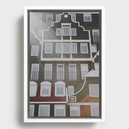  Zaanse houses Netherlands | Fine Art Travel Photography Framed Canvas