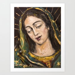 Santa Maria de Guadalupe Art Print