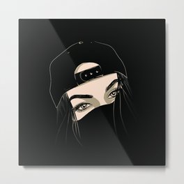 Shadows Metal Print | Hiphop, Straeteart, Actract, Bae, Sexy, Digital, Graphicdesign, Lines, Pop Art, Lifestyle 