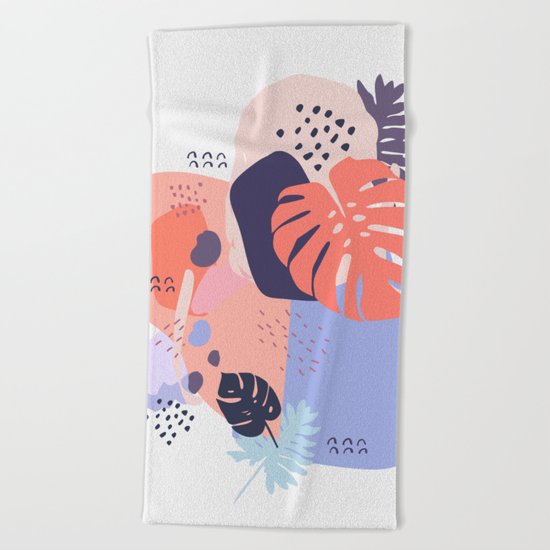 Concrete jungle Beach Towel