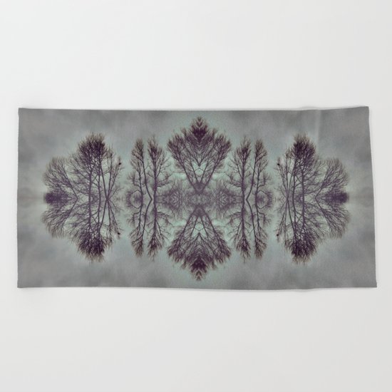 Treeflection I Beach Towel