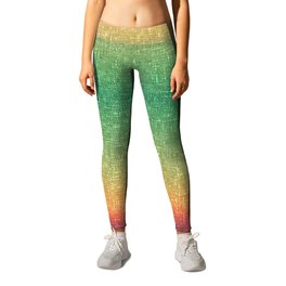 watermelon ombre architectural glass texture look Leggings