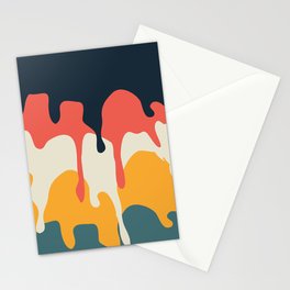 Colorful splatters Stationery Card