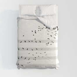 Natural Musical Notes Comforter