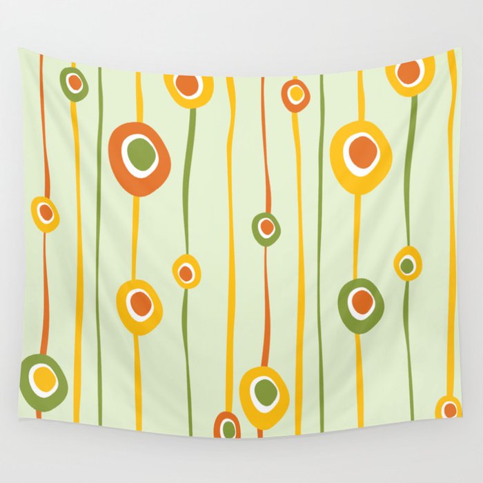 Abstract colored pattern design Wall Tapestry