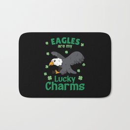 Eagles Are My Lucky Charms St Patrick's Day Bath Mat