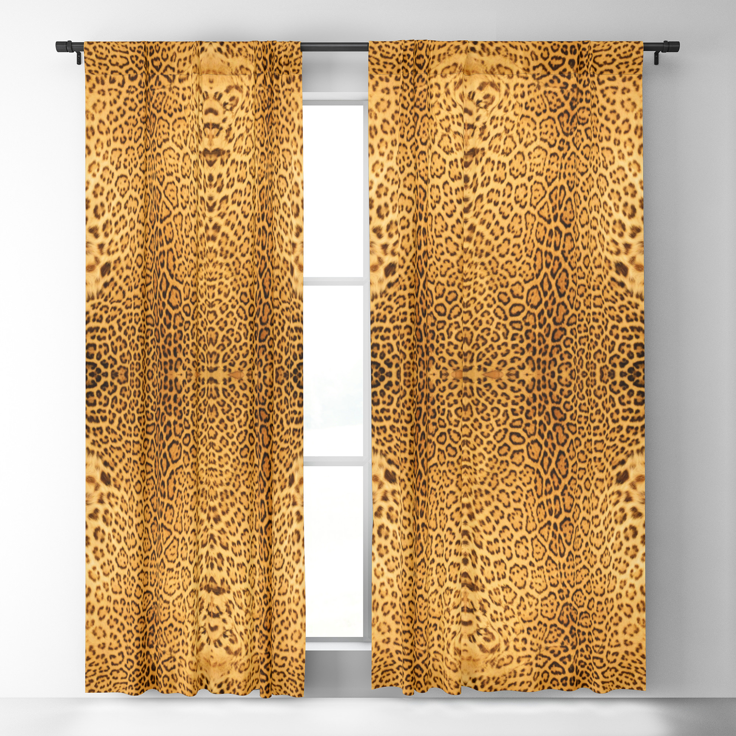 Brown Beige Leopard Animal Print Blackout Curtain by DesignsByKateL |  Society6