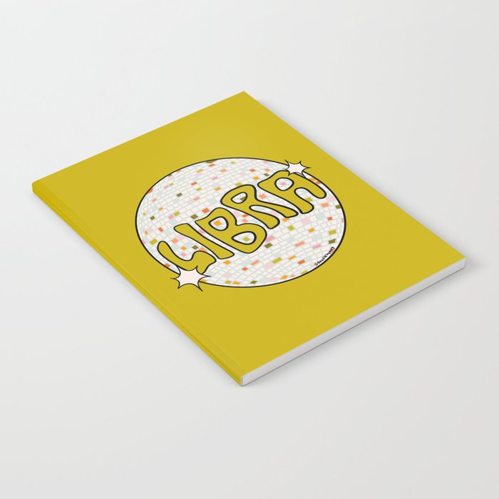 Libra Disco Ball Notebook