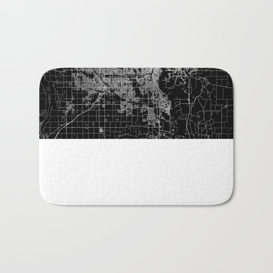 omaha map nebraska Bath Mat