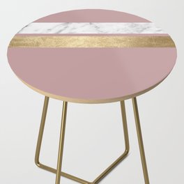Mauve in the night marble Side Table