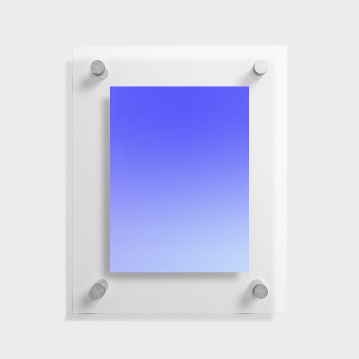 41 Blue Gradient 220506 Aura Ombre Valourine Digital Minimalist Art Floating Acrylic Print
