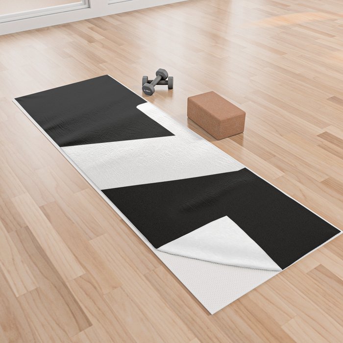 7 (White & Black Number) Yoga Towel