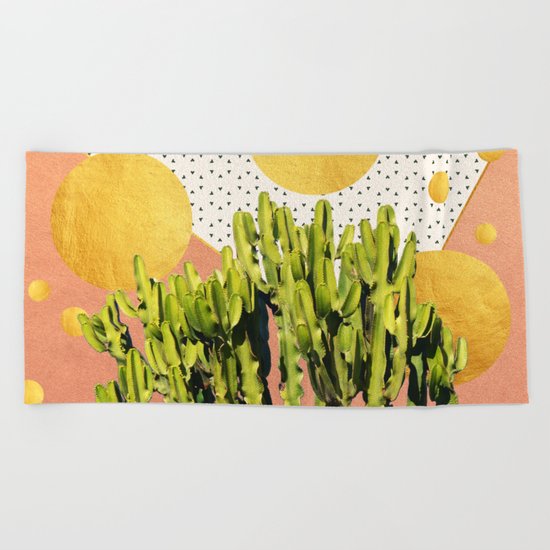 Cactus Dream #society6 #decor #buyart Beach Towel