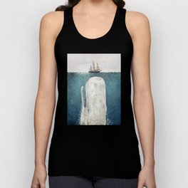 The White Whale Tank Top | Mobydick, Tallship, Terryfan, Ocean, Spermwhale, Painting, Thefanbrothers, Fanbrothers, Sea, Boat 