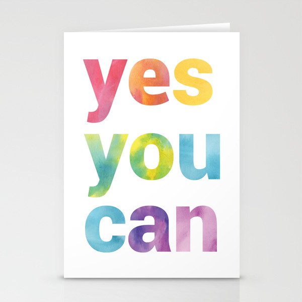 Yes You Can Stationery Cards