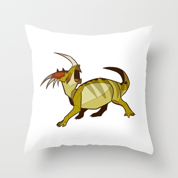 Styracosaurus Throw Pillow