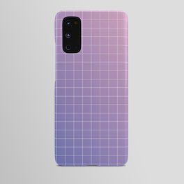 purple / pink - grid Android Case