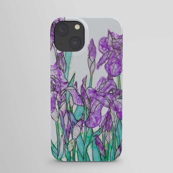 Irises in Bloom iPhone Case