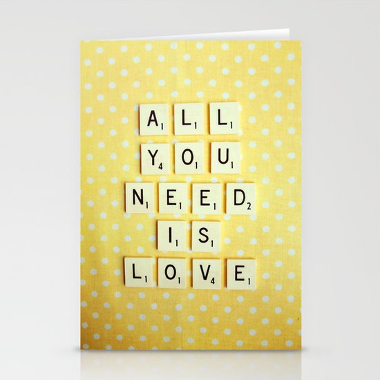 All You Need is Love Stationery Cards