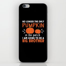 Thanksgiving Pumpkin Brother Pregnancy Reveal iPhone Skin