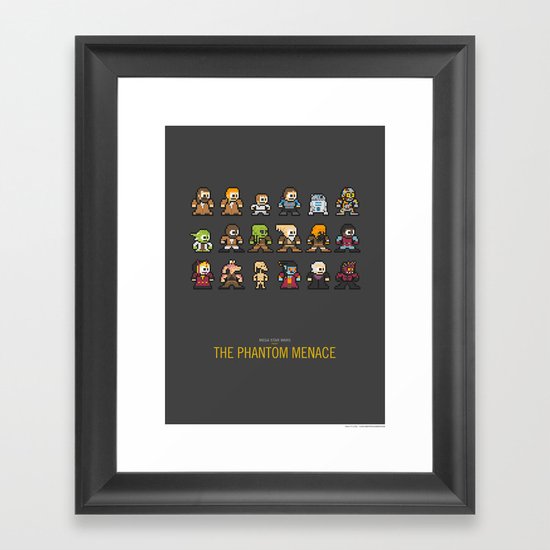 Mega Star Wars: Episode I - The Phantom Menace Framed Art Print