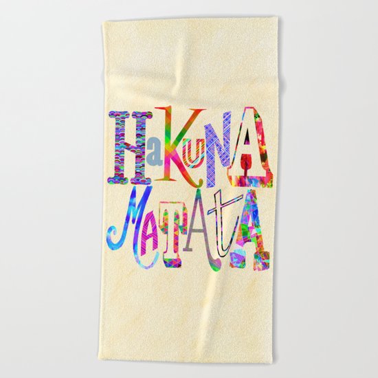 Hakuna Matata Beach Towel