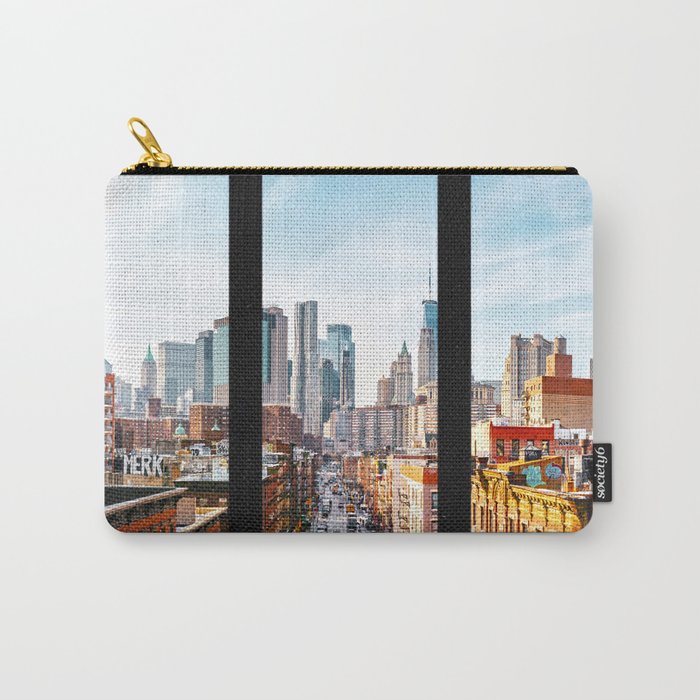 New York City Window Panoramic Carry-All Pouch