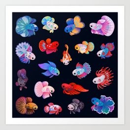 Betta Fish Art Prints to Match Any Home's Decor | Society6