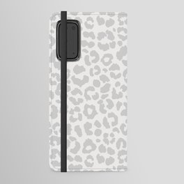 Leopard White And Grey Android Wallet Case