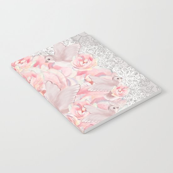 Rose Birds Notebook