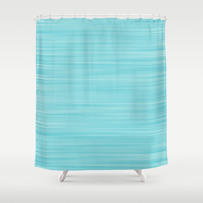 Colored Pencil Abstract Sky Blue Shower Curtain