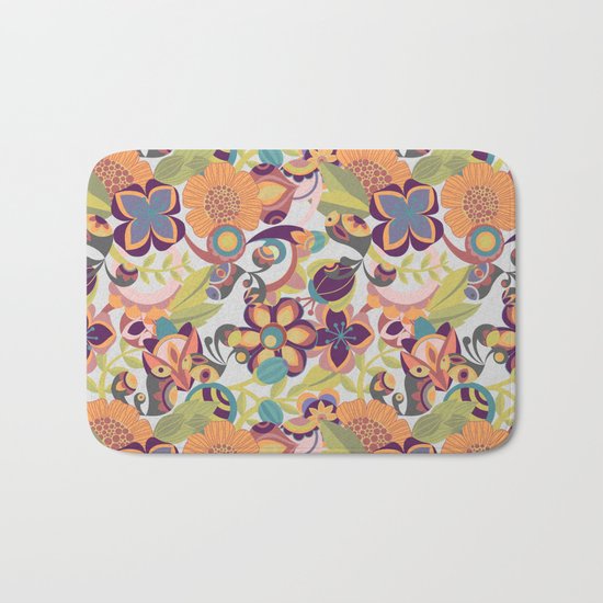 Birds in the fall Bath Mat