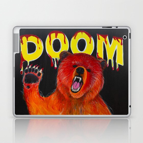 "DOOM BEAR" by Jen Hinkle Laptop & iPad Skin