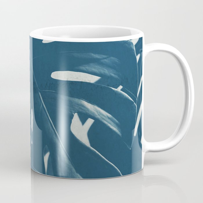 Blue Monstera #2 Coffee Mug