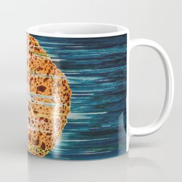Mermaid with Sponge Vintage Poster Coffee Mug