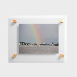 Rainbow over Sarasota Bay Floating Acrylic Print