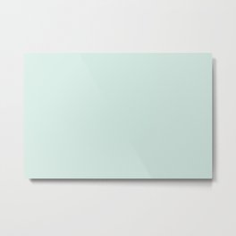 Light Pastel Mint Green Solid Color Inspired by Mint Whisper 5008-7A Metal Print | Abstract, Pattern, Plain, Pastel, Solidcolors, Colors, Solid, Nature, Light, Pale 