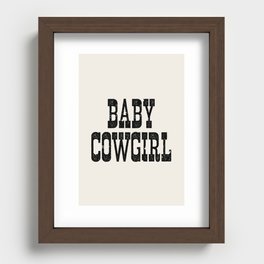 Baby Cowgirl Recessed Framed Print