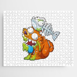 Zombie dog and dead fish smashers Jigsaw Puzzle
