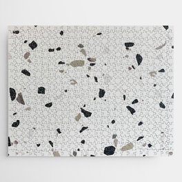 Grey Mid Century Terrazzo Jigsaw Puzzle