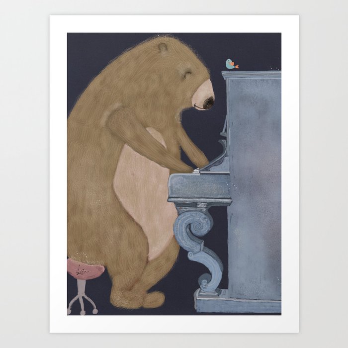 Boogie Bear Art Print By Bribuckley Society6